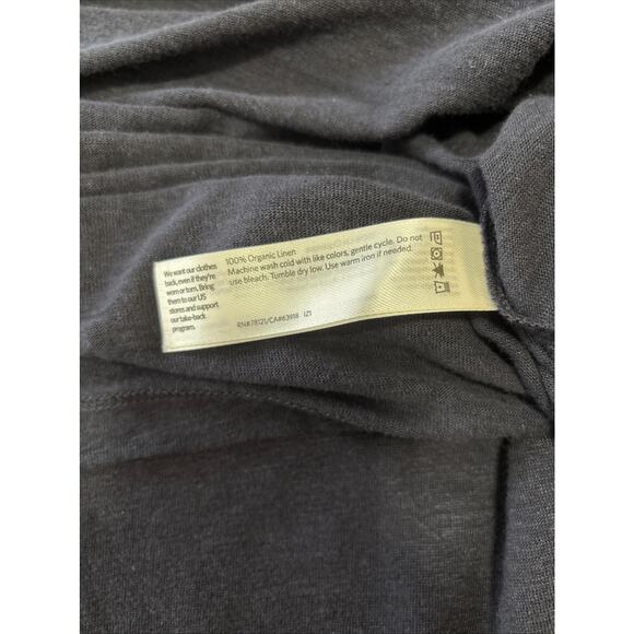 Eileen Fisher Womens Linen Tunic Top Size M Oversized Short Sleeve Lagenlook - Picture 8 of 8